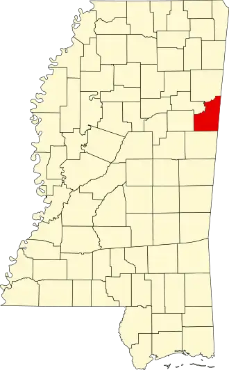 Localisation de Comté de Lowndes(Lowndes County)