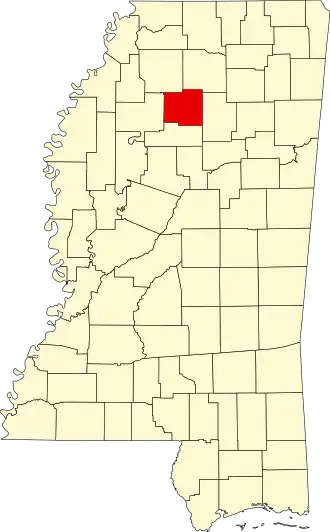 Localisation de Comté de Yalobusha(Yalobusha County)