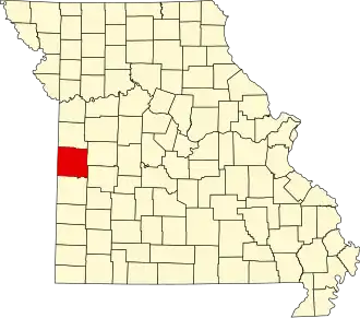 Localisation de Comté de Bates(Bates County)