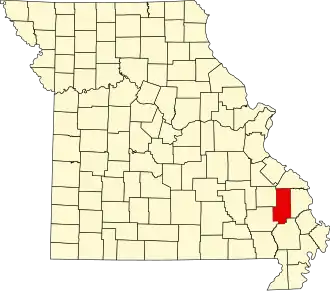 Localisation de Bollinger County(Bollinger County)