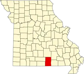 Localisation de Comté de HowellHowell County