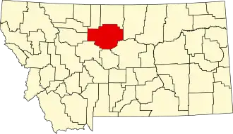 Localisation de Comté de Chouteau(Chouteau County)