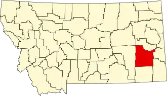 Localisation de Comté de Custer(Custer County)