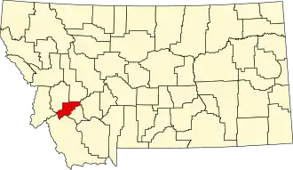 Localisation de Comté de Deer Lodge(Deer Lodge County)