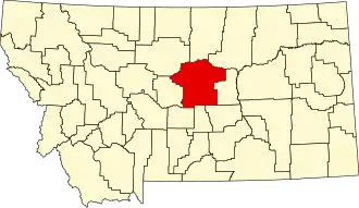 Localisation de Comté de Fergus(Fergus County)
