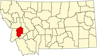 Localisation de Comté de Granite(Granite County)