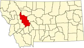 Localisation de Comté de Lewis et Clark(Lewis and Clark County)