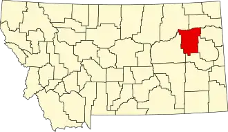 Localisation de Comté de McCone(McCone County)