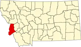 Localisation de Comté de Ravalli(Ravalli County)