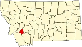 Localisation de Comté de Silver Bow(Silver Bow County)