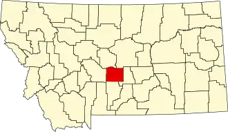 Localisation de Comté de Wheatland(Wheatland County)