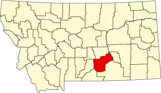 Localisation de Comté de Yellowstone(Yellowstone County)