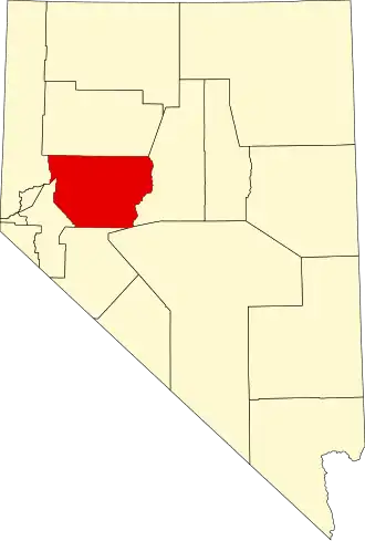 Localisation de Comté de Churchill(Churchill County)
