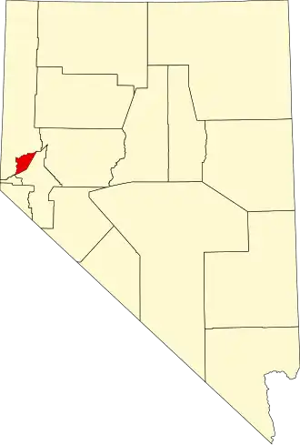 Localisation de Comté de Storey(Storey County)