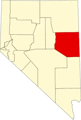 Localisation de Comté de White Pine(White Pine County)