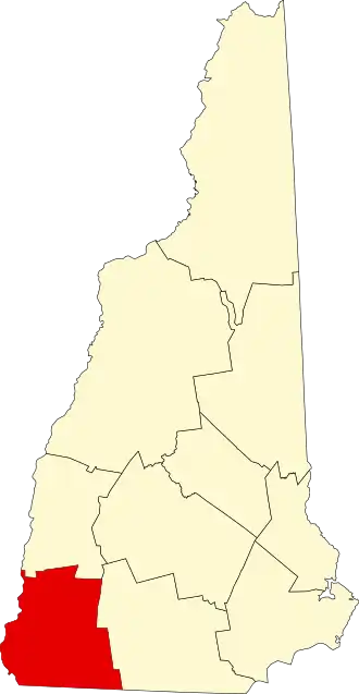 Localisation de Comté de Cheshire(Cheshire County)