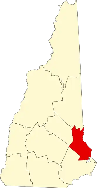 Localisation de Comté de Strafford(Strafford County)