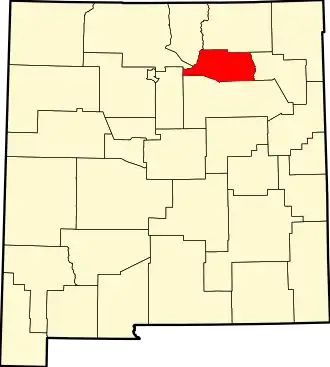 Localisation de Comté de Mora(Mora County)