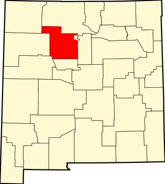 Localisation de Comté de Sandoval(Sandoval County)