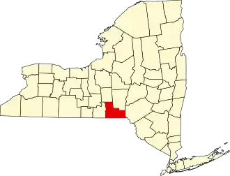 Localisation de Comté de Broome(en) Broome County