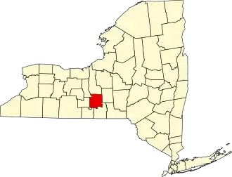 Localisation de Comté de Tompkins(en) Tompkins County