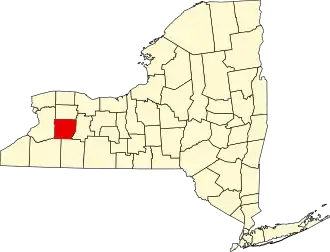 Localisation de Comté de Wyoming(Wyoming County)