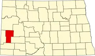 Localisation de Comté de BillingsBillings County