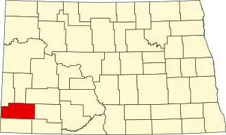 Localisation de Comté de Slope(Slope County)