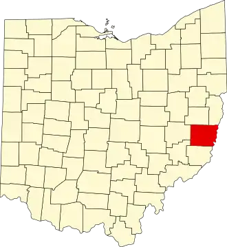 Localisation de Comté de Belmont(Belmont County)