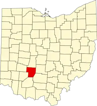 Localisation de Comté de Fayette(Fayette County)