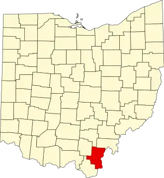 Localisation de Comté de Gallia(Gallia County)