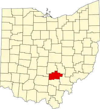 Localisation de Comté de Hocking(Hocking County)