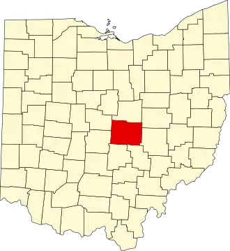 Localisation de Comté de Licking(Licking County)