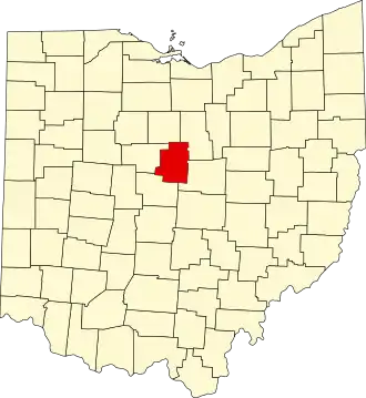 Localisation de Comté de Morrow(Morrow County)