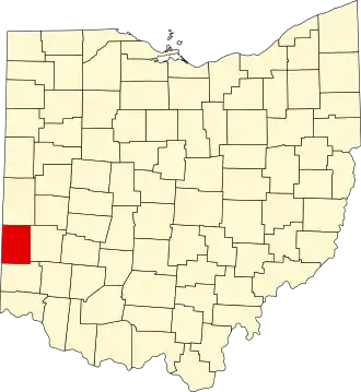 Localisation de Comté de Preble(Preble County)