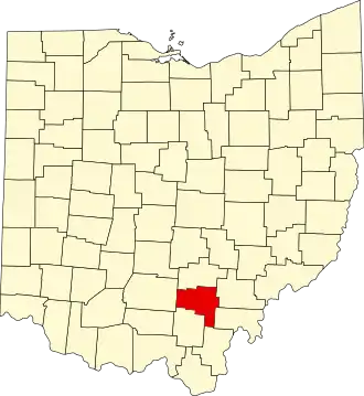 Localisation de Comté de Vinton(Vinton County)