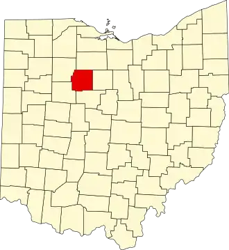 Localisation de Comté de Wyandot(Wyandot County)
