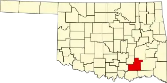 Localisation de Comté d'Atoka(Atoka County)