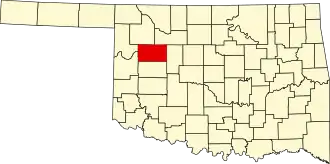 Localisation de Comté de Dewey(Dewey County)