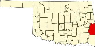 Localisation de Comté de Le Flore(Le Flore County)