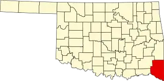 Localisation de Comté de McCurtain(McCurtain County)