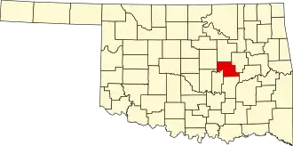 Localisation de Comté d'Okfuskee(Okfuskee County)