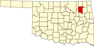 Localisation de Comté de Rogers(Rogers County)