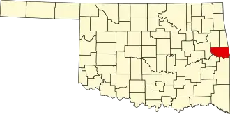 Localisation de Comté de Sequoyah(Sequoyah County)