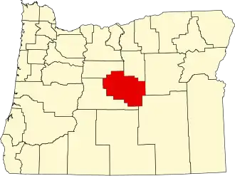 Localisation de Comté de Crook(Crook County)