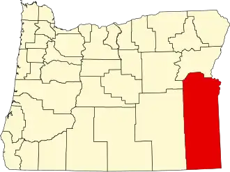 Localisation de Comté de Malheur(Malheur County)