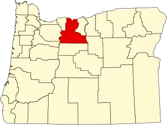 Localisation de Comté de Wasco(Wasco County)