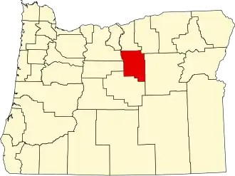Localisation de Comté de Wheeler(Wheeler County)