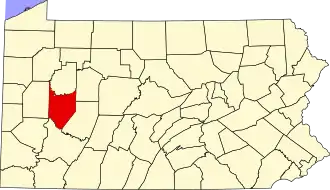 Localisation de Comté d'Armstrong(en) Armstrong County