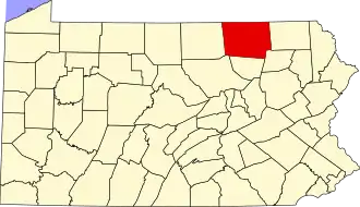 Localisation de Comté de Bradford(en) Bradford County